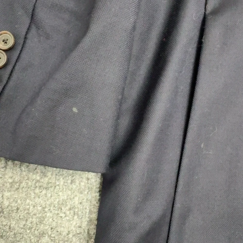John W Nordstrom Suit Jacket Mens 42R Navy Wool Professional Classic Style